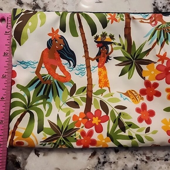 LeSportsac x SHAG Hula Hibiscus Cosmetic Pouch Bag Tiki Hawaiian Print - Picture 5 of 5